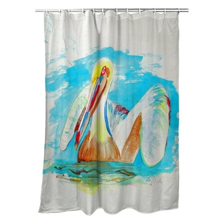 Betsy Drake SH715 Pelican in Teal Shower Curtain SH715